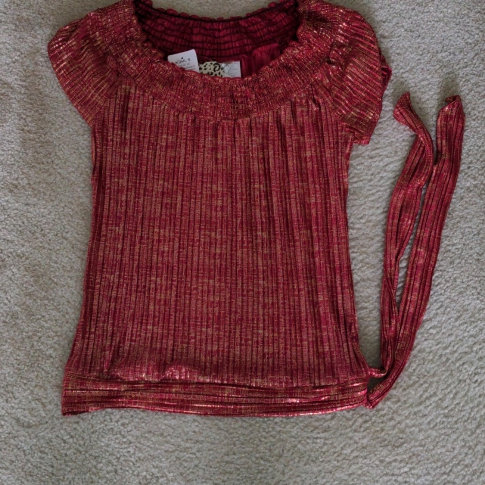 NWT Red and Gold shirt